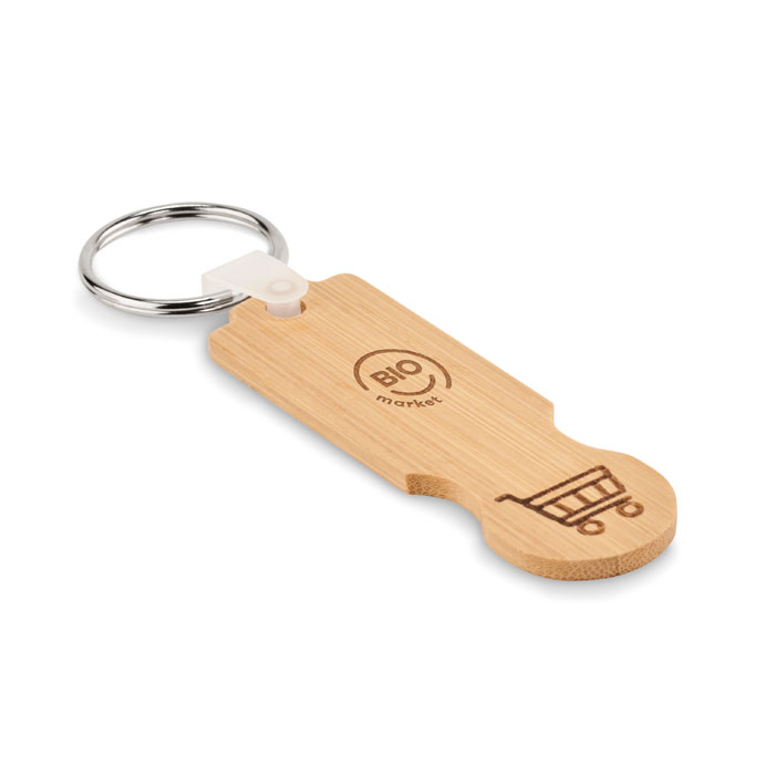 Schlüsselanhänger mit Einkaufswagenmünze